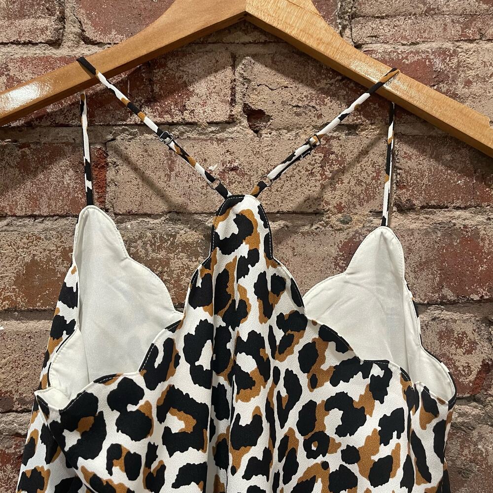 SPRING SALE! J.Crew Scalloped Camisole Racerback Lined Tank Top Size 00 - Picture 7 of 7